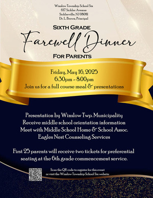Sixth Grade Parent Farewell Dinner